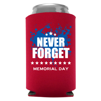 Memorial Day Full Color Foam Collapsible Coolies Style 118260