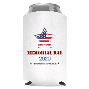 Memorial Day Full Color Foam Collapsible Coolies Style 118162