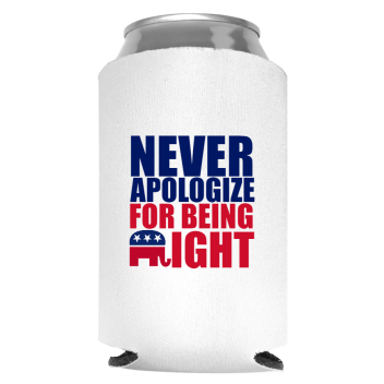 Political Full Color Foam Collapsible Coolies Style 121764