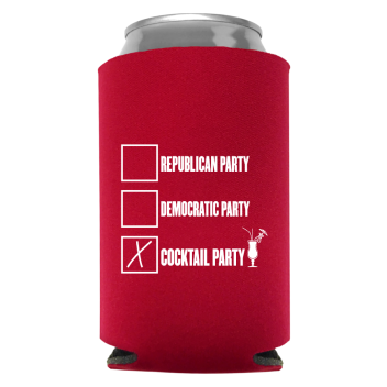 Political Full Color Foam Collapsible Coolies Style 112970