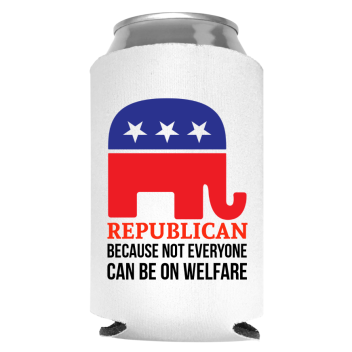 Republican Full Color Foam Collapsible Coolies Style 113015