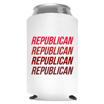 Republican Full Color Foam Collapsible Coolies Style 113011