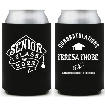 Senior Class Of 2023 Full Color Foam Collapsible Coolies Style 158897