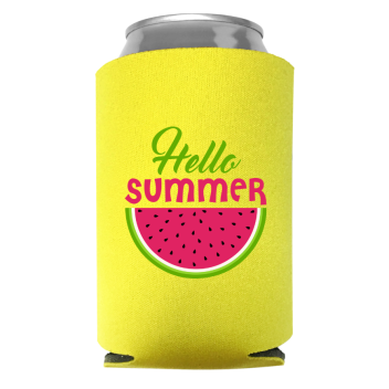 Full Color Foam Collapsible Can Coolers Summer Season Hello Summer Style 135333