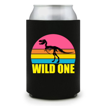 Full Color Foam Collapsible Can Coolers Summer Wild One Style 140088