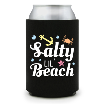 Full Color Foam Collapsible Can Coolers Summer Salty Lil Beach Style 139829