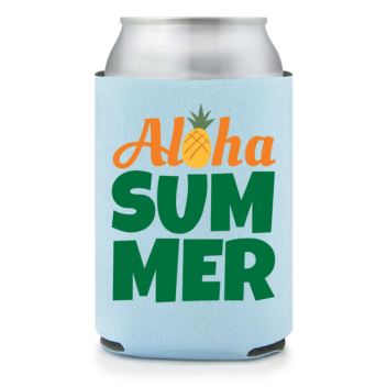 Full Color Foam Collapsible Can Coolers Summer Aloha Summer Style 139828