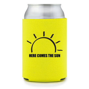 Full Color Foam Collapsible Can Coolers Summer Here Comes The Sun Style 138269