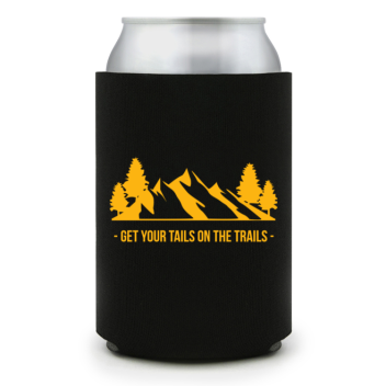Full Color Foam Collapsible Can Coolers Summer Get Your Tails On The Trails Style 138252