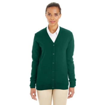 Harriton Ladies' Pilbloc™ V-neck Button Cardigan Sweater
