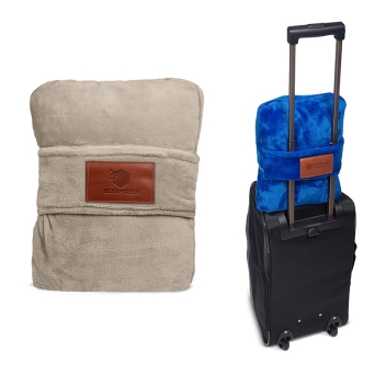 Leeman™ Duo Travel Pillow Blankets - 46 X 55 Inch