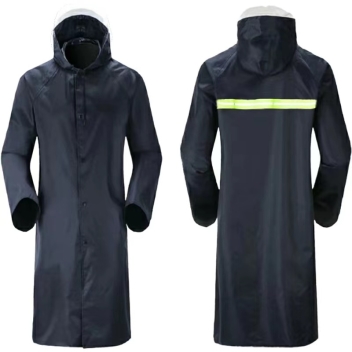 Long Hooded Safety Waterproof Raincoat Cape Jacket
