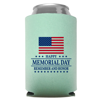 Memorial Day Full Color Foam Collapsible Coolies Style 106334