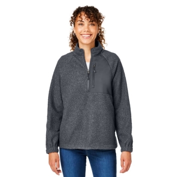 North End Ladies' Aura Sweater Fleece Quarter-zip