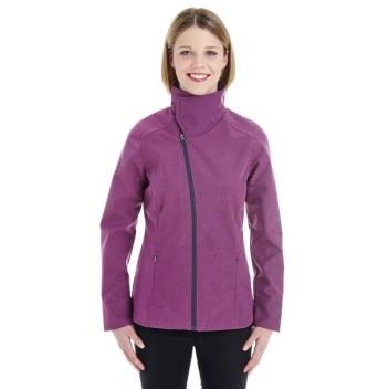 North End Ladies' Edge Soft Shell Jacket With Convertible Collar