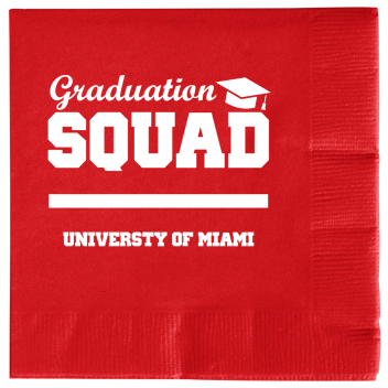 Personalized Graduation Squad Premium Napkins