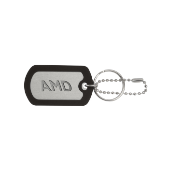 Ball Chain Dog Tag Keychain