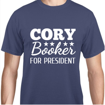 Cory Booker For President Unisex Basic Tee T-shirts Style 110987