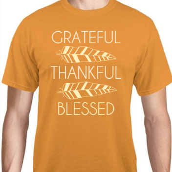 Fall Grateful Thankful Blessed Unisex Basic Tee T-shirts Style 112093