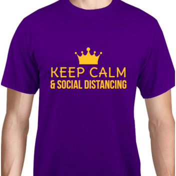 Corona Virus Awareness Keep Calm Social Distancing Unisex Basic Tee T-shirts Style 117454
