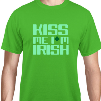 Holidays & Special Events Kiss Me M Irish Unisex Basic Tee T-shirts Style 131691