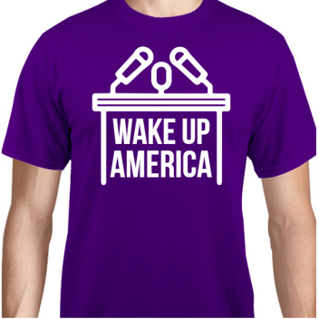 Political Wake Up America Unisex Basic Tee T-shirts Style 111098