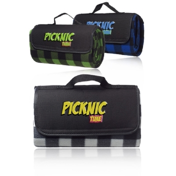 Zion Roll Up Picnic Blanket - 53 X 47 Inch
