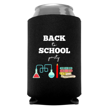 Back To School Full Color Foam Collapsible Coolies Style 110309