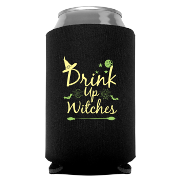 Drink Up Witches Full Color Foam Collapsible Coolies Style 113354