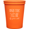 Orange - Plastic Cups