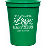 Kelly Green - Plastic Cup