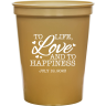 Metallic Gold - Plastic Cup