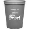 Metallic Silver - Plastic Cups