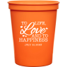 Orange - Plastic Cup