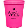 Hot Pink - Plastic Cup