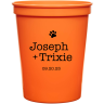 Orange - Plastic Cup