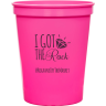 Hot Pink - Plastic Cup