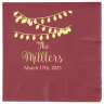 Burgundy - 3ply Beverage Napkins