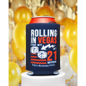 Rolling in Vegas 21st Birthday Full Color Can Coolers - Collapsible Coolies