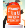 Custom Straight Outta High School Graduation Full Color Can Coolers - Imprint Coolies