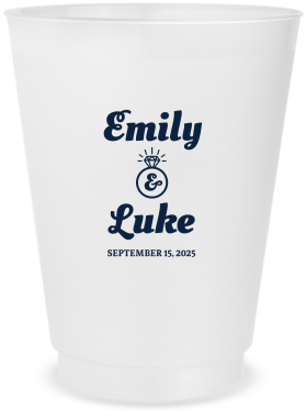 Custom Does This Ring Make Me Look Engaged Frosted Stadium Cups