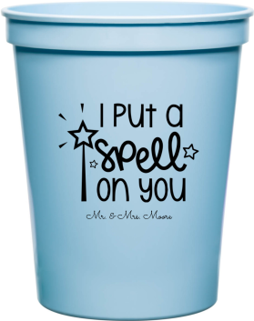 Custom I Put A Spell On You Fairytale Wedding Stadium Cups