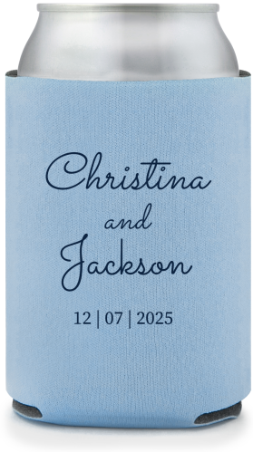 Custom Love You To The Moon And Back Wedding Full Color Can Coolers