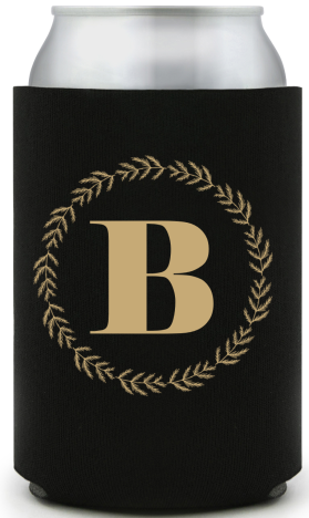 Custom Monogram Tale As Old As Time Fairytale Wedding Full Color Can Coolers