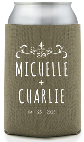 Custom Off To Our Castle Happily Ever After Fairytale Wedding Full Color Can Coolers