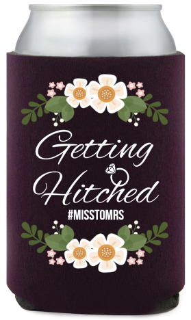 Customized Getting Hitched Engagement Full Color Can Coolers