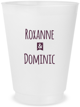Customized I Got The Rock Engagement Frosted Stadium Cups