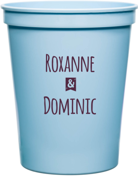 Customized I Got The Rock Engagement Stadium Cups