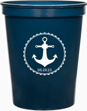 Customized Love Anchors The Soul Beach Wedding Stadium Cups
