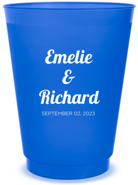 Personalized German Shepherd Live Love Bark Pet Wedding Frosted Stadium Cups
